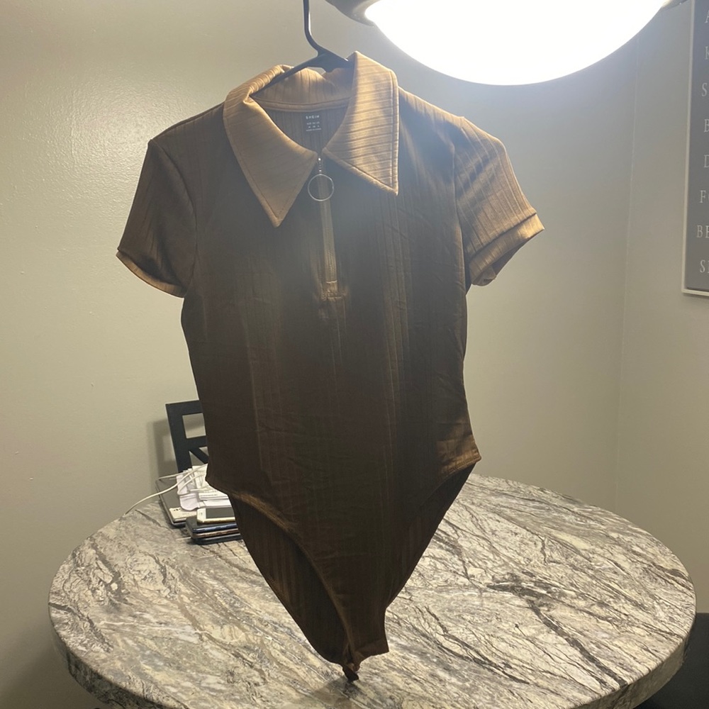 Women’s (M) Tan/Brown Bodysuit